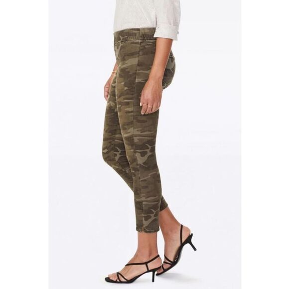 NYDJ Pull on Skinny Stretchy Ankle Slit Camo Lift Tuck Technology Pants Size 14 - Picture 4 of 16